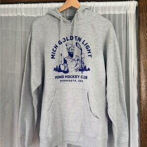 Gray Mich Golden Light Pond Hockey Club Hoodie - Men's
